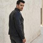 Taj Signature Rebellious Double-Rider Leather Jacket