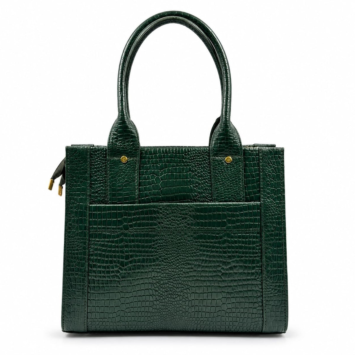 TAJ LEATHER Genuine Leather Handbag for Women, Premium Crocodile Pattern Tote Bag, Spacious Ladies Purse for Office, Work, Shopping & Daily Use, Stylish Shoulder Bag
