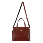 TAJ LEATHER Genuine Leather Handbag for Women | Premium Textured Tote Bag with Spacious Compartments | Stylish Shoulder Carry Bag for Office, Work, Shopping & Everyday Use
