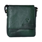 LEATHER SLING BAG (192) (Green)