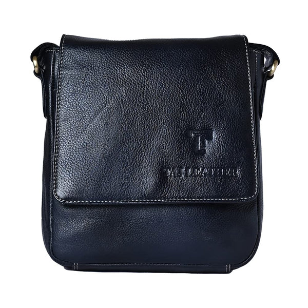 LEATHER SLING BAG (192) (Blue)