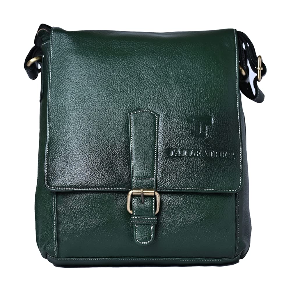 LEATHER SLING BAG (192) (Blue)