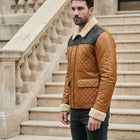 Taj Signature Alpine Mustard Quilted Sherpa Jacket