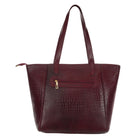 TAJ LEATHER Genuine Leather Tote Bag for Women, Premium Textured Handbag with Spacious Compartment, Stylish Shoulder Carry Bag for Office, Shopping, Travel & Everyday Use