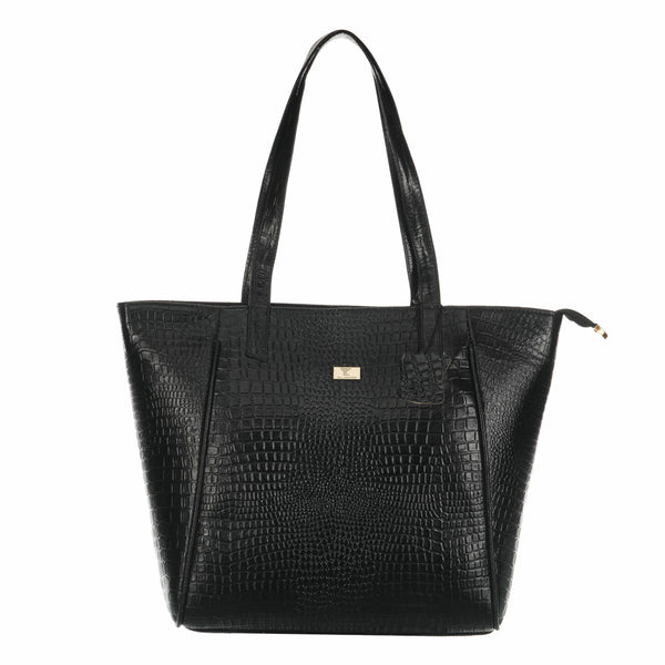 TAJ LEATHER Genuine Leather Tote Bag for Women, Premium Textured Handbag with Spacious Compartment, Stylish Shoulder Carry Bag for Office, Shopping, Travel & Everyday Use