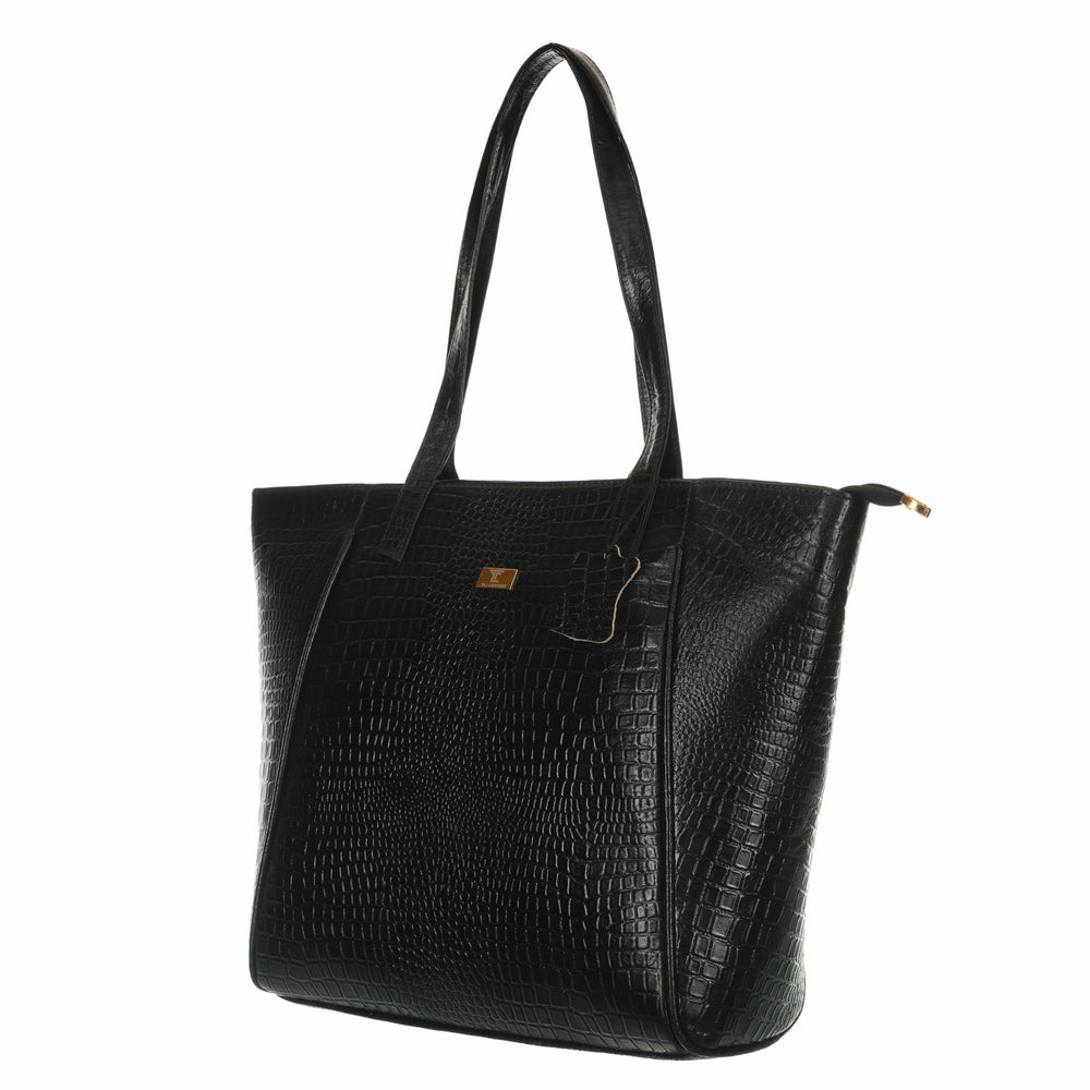 TAJ LEATHER Genuine Leather Tote Bag for Women, Premium Textured Handbag with Spacious Compartment, Stylish Shoulder Carry Bag for Office, Shopping, Travel & Everyday Use
