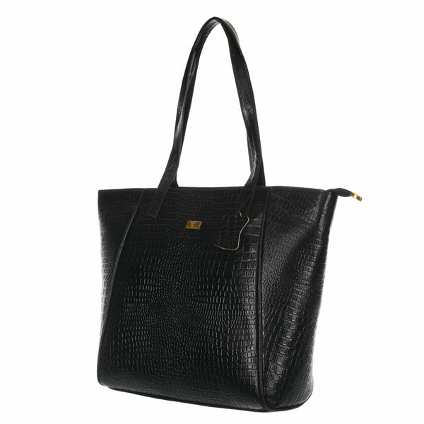 TAJ LEATHER Genuine Leather Tote Bag for Women, Premium Textured Handbag with Spacious Compartment, Stylish Shoulder Carry Bag for Office, Shopping, Travel & Everyday Use
