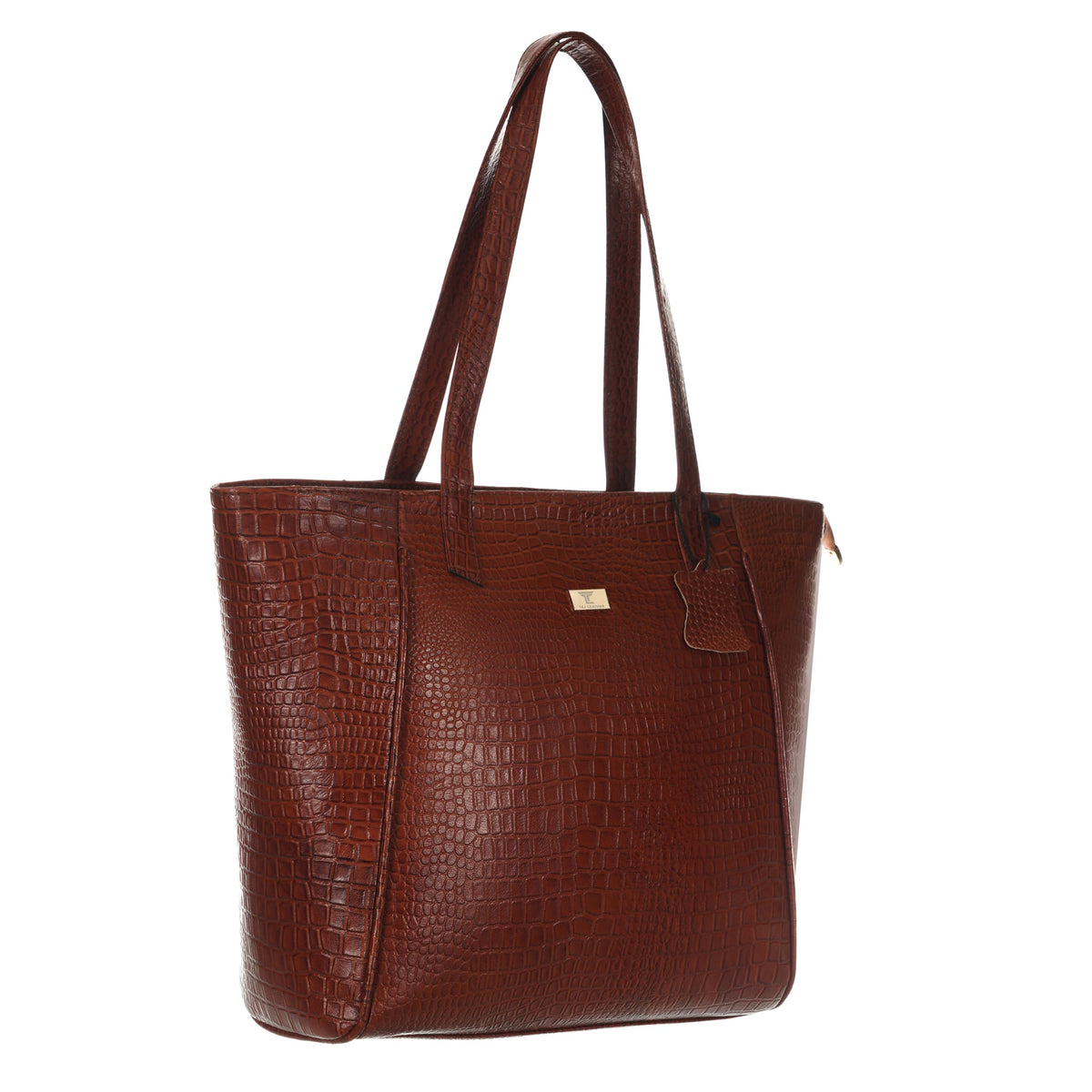 TAJ LEATHER Genuine Leather Tote Bag for Women, Premium Textured Handbag with Spacious Compartment, Stylish Shoulder Carry Bag for Office, Shopping, Travel & Everyday Use