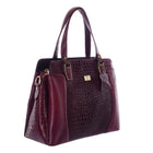 TAJ LEATHER Genuine Leather Handbag for Women | Premium Textured Tote Bag with Spacious Compartments | Stylish Shoulder Carry Bag for Office, Work, Shopping & Everyday Use
