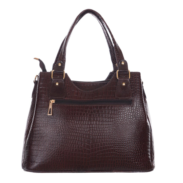 TAJ LEATHER Genuine Leather Women's Handbag for Ladies | Premium Tote Shoulder Bag with Double Handles, Spacious Main Compartment, Stylish Everyday Office & Casual Bag