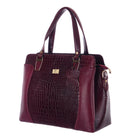 TAJ LEATHER Genuine Leather Handbag for Women | Premium Textured Tote Bag with Spacious Compartments | Stylish Shoulder Carry Bag for Office, Work, Shopping & Everyday Use