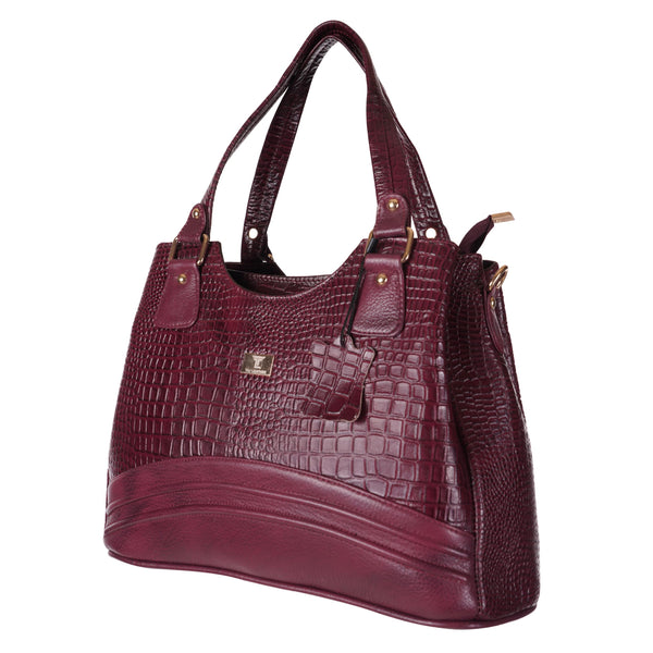 TAJ LEATHER Genuine Leather Women's Handbag for Ladies | Premium Tote Shoulder Bag with Double Handles, Spacious Main Compartment, Stylish Everyday Office & Casual Bag