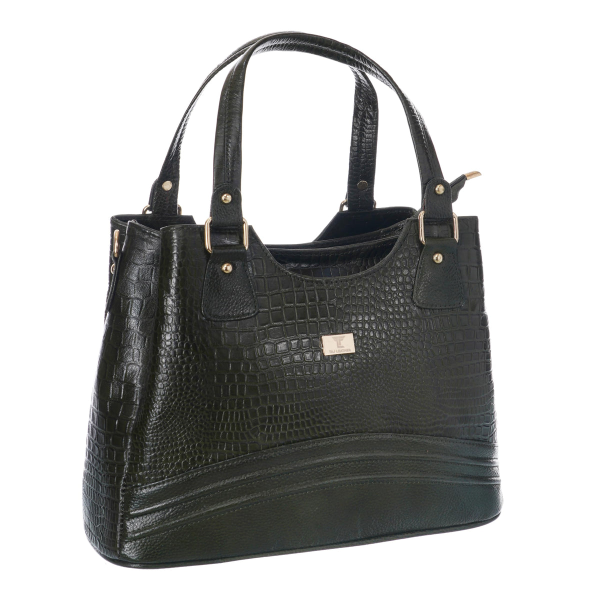 TAJ LEATHER Genuine Leather Women's Handbag for Ladies | Premium Tote Shoulder Bag with Double Handles, Spacious Main Compartment, Stylish Everyday Office & Casual Bag
