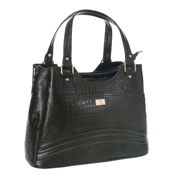 TAJ LEATHER Genuine Leather Women's Handbag for Ladies | Premium Tote Shoulder Bag with Double Handles, Spacious Main Compartment, Stylish Everyday Office & Casual Bag