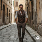 Taj Heritage Firenze Vintage Leather Waistcoat