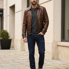Taj Heritage Maverick Distressed Leather Jacket