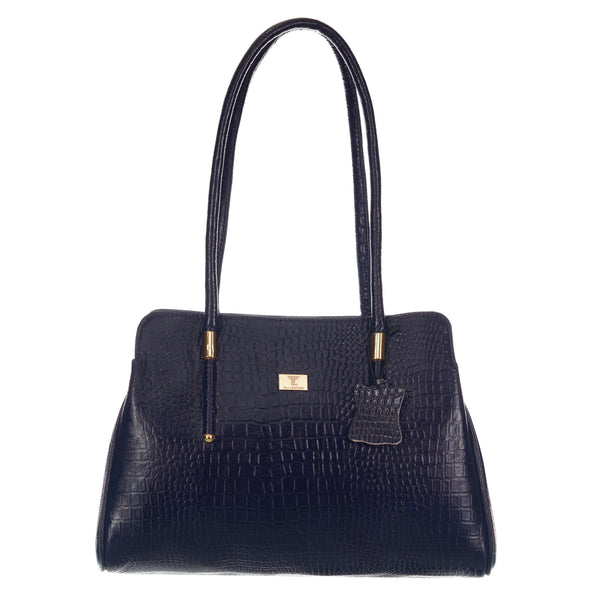 Women's Croco Leather Shoulder Bag - Luxurious and Versatile with Multiple Color Options