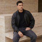Taj Signature Nocturne Crinkled Nappa Bomber