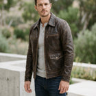 Taj Signature Modena Cafe Racer Leather Jacket
