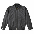 Elastic Leather Jacket - By Taj Leather Pure Black