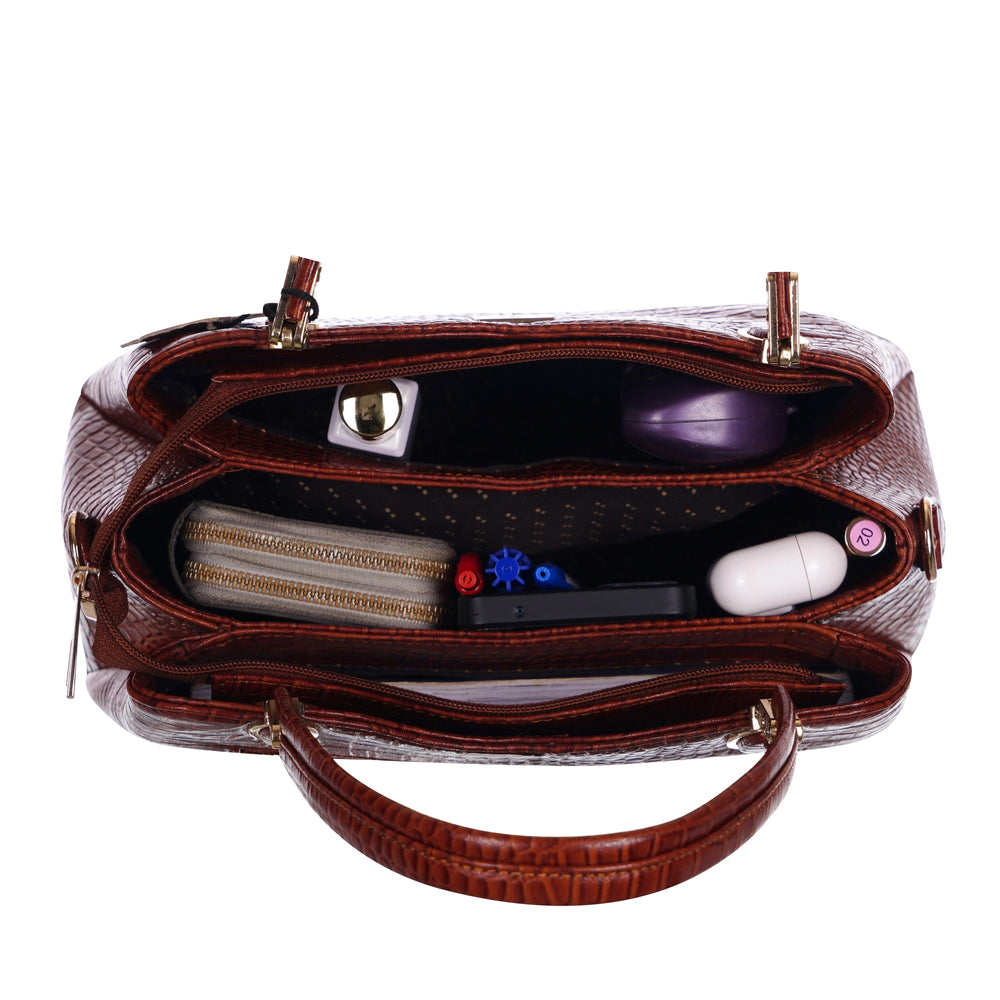 Genuine Leather Handbags for Women - Multi-Style Tote, Crossbody, and Top Handle Bag