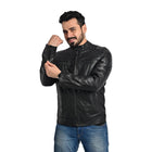 D-Design Leather Jacket by Taj Leather - Men's Fashion Statement
