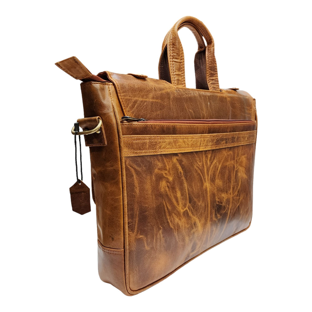 Genuine Leather Laptop Bag for Men - Office Bag - Fits Up to 14/15.6/16 Inch