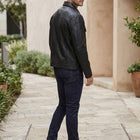 Taj Signature Metropolitan Black Leather Overshirt