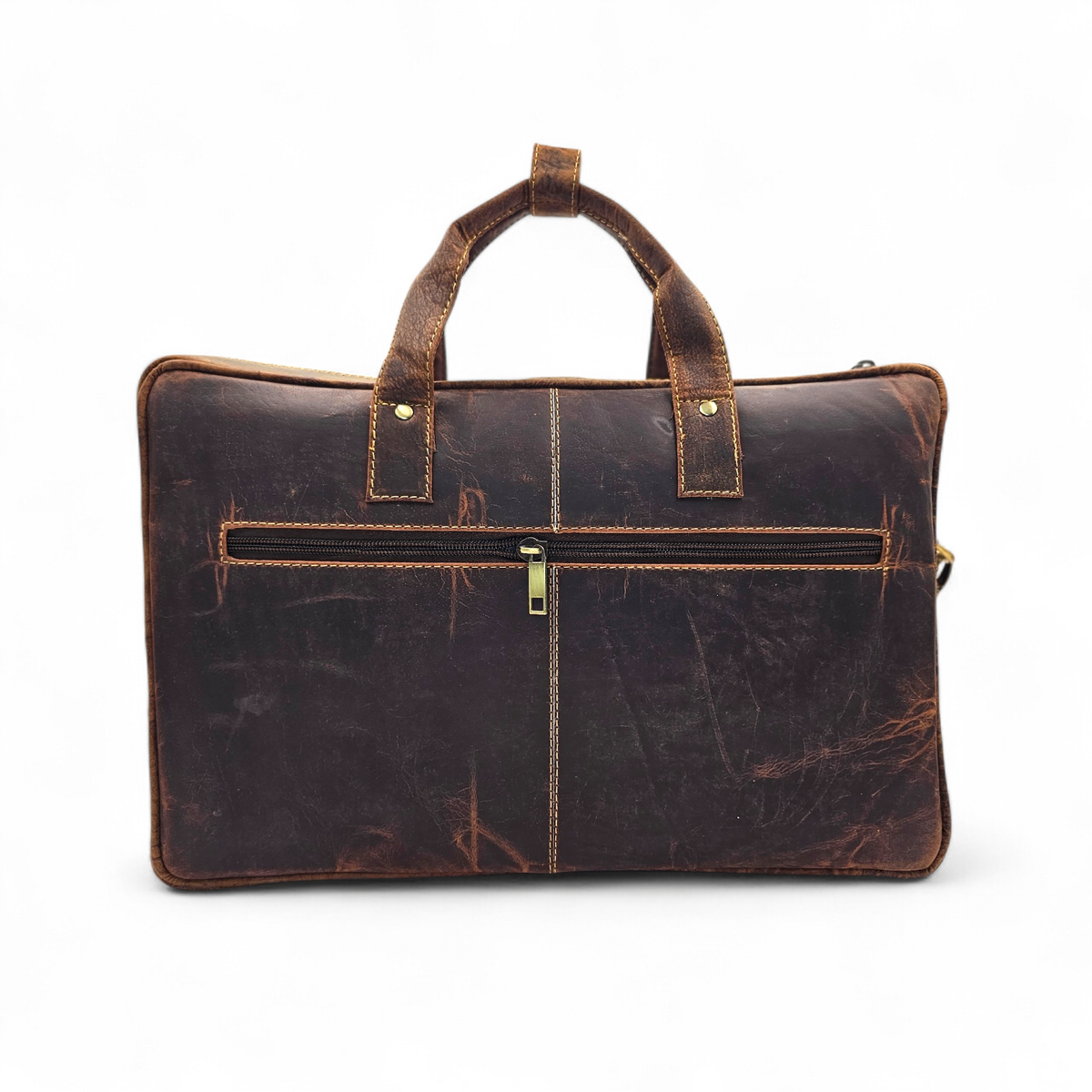 Genuine oil pullup Leather Laptop Bag for Men - Office Bag - Fits Up to 14/15.6/16 Inch