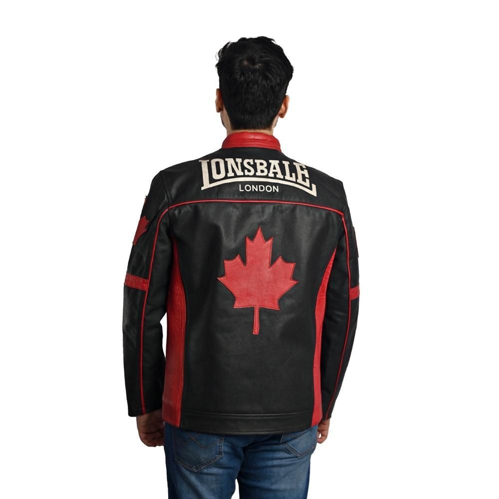 Men Solid Biker Leather Jacket By Taj Leather
