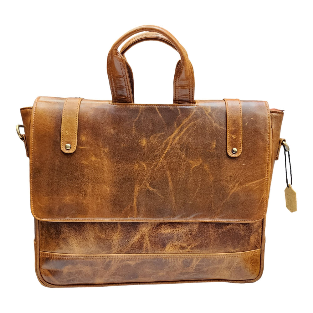 Genuine Leather Laptop Bag for Men - Office Bag - Fits Up to 14/15.6/16 Inch