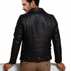 Cobra Biker Leather Jacket black