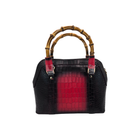 Genuine Leather Handbags with Bamboo handle for Women - Multi-Style Tote, Crossbody, and Top Handle Bag.