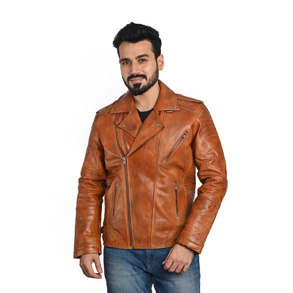 Men's Puffer Leather Jacket – 100% Pure Leather – Handmade Craftsmanship