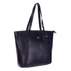 Women's Croco Pattern Shoulder Bag - Stylish and Spacious Bag with Big Compartment