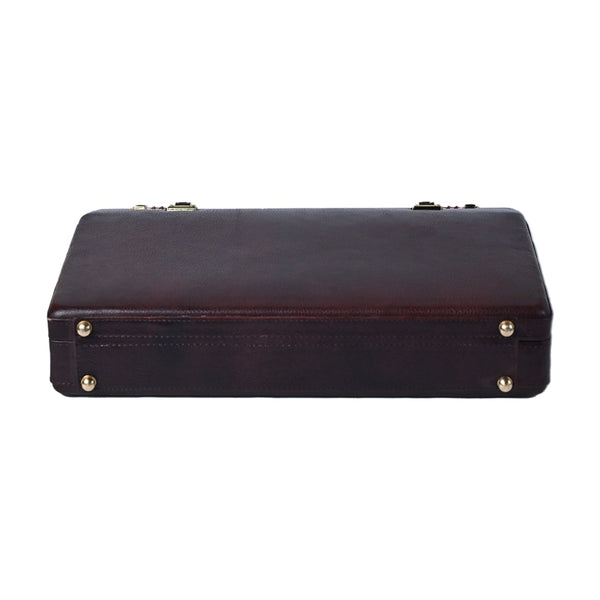 Genuine Leather Classic Briefcase | Hand Briefcase Medium Briefcase - For Men & Women
