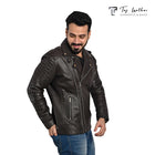 MEN'S BIKER LEATHER JACKET