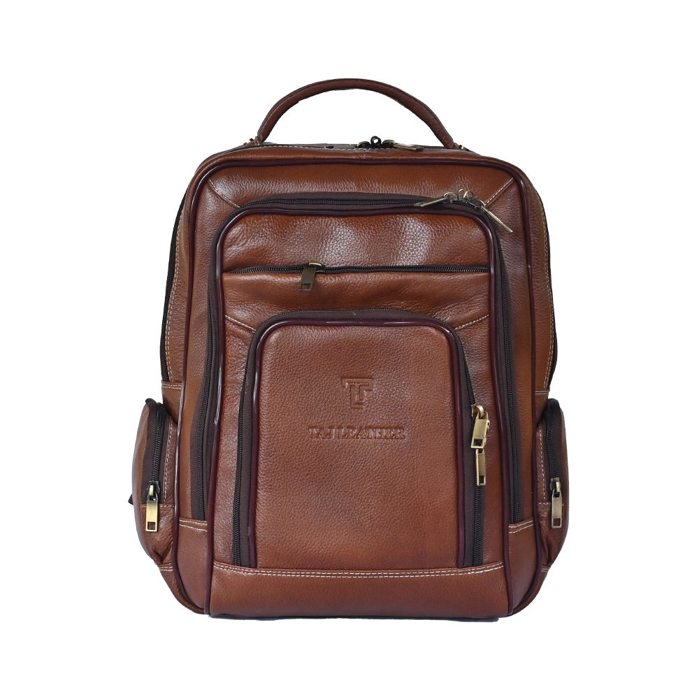 Large 35 L Laptop Backpack 100% Genuine Leather Laptop Backpack