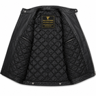 Mallan Style Leather jacket - By Taj Leather Pure Black