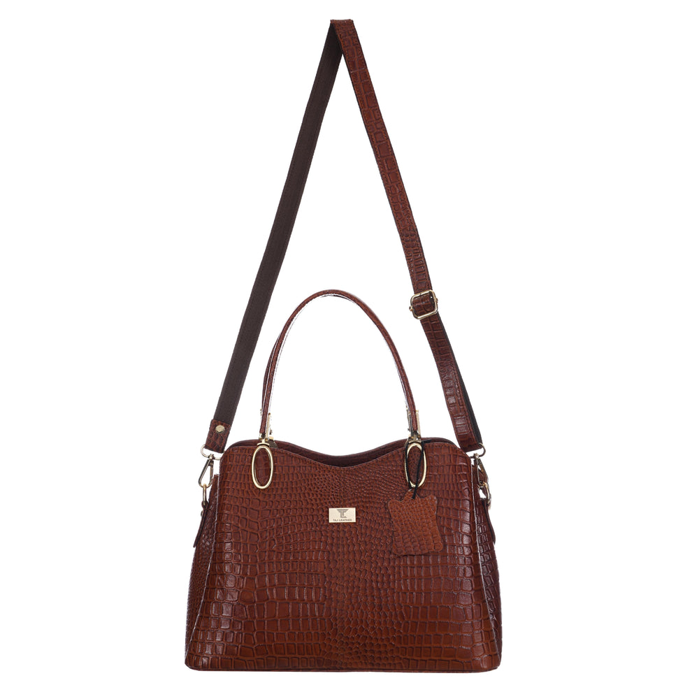 Genuine Leather Handbags for Women - Multi-Style Tote, Crossbody, and Top Handle Bag