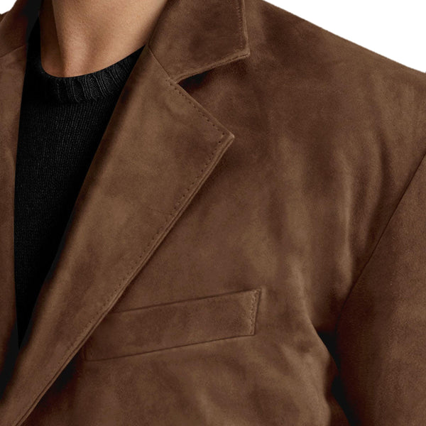 Men's Brown Leather Coat - Premium Quality by Taj Leather