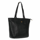 Women's Croco Pattern Shoulder Bag - Stylish and Spacious Bag with Big Compartment
