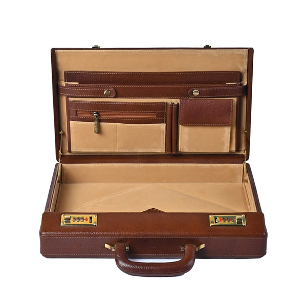 Genuine Leather Classic Briefcase | Hand Briefcase Medium Briefcase - For Men & Women