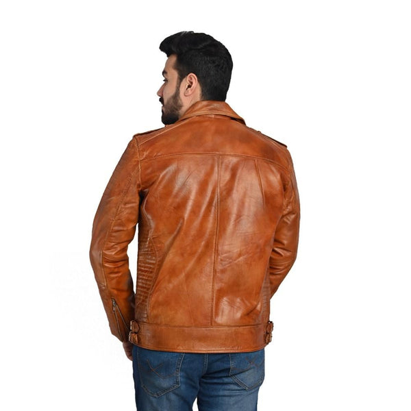 Men's Puffer Leather Jacket – 100% Pure Leather – Handmade Craftsmanship