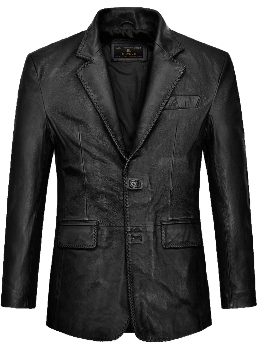 Men's Brown Leather Coat - Premium Quality by Taj Leather