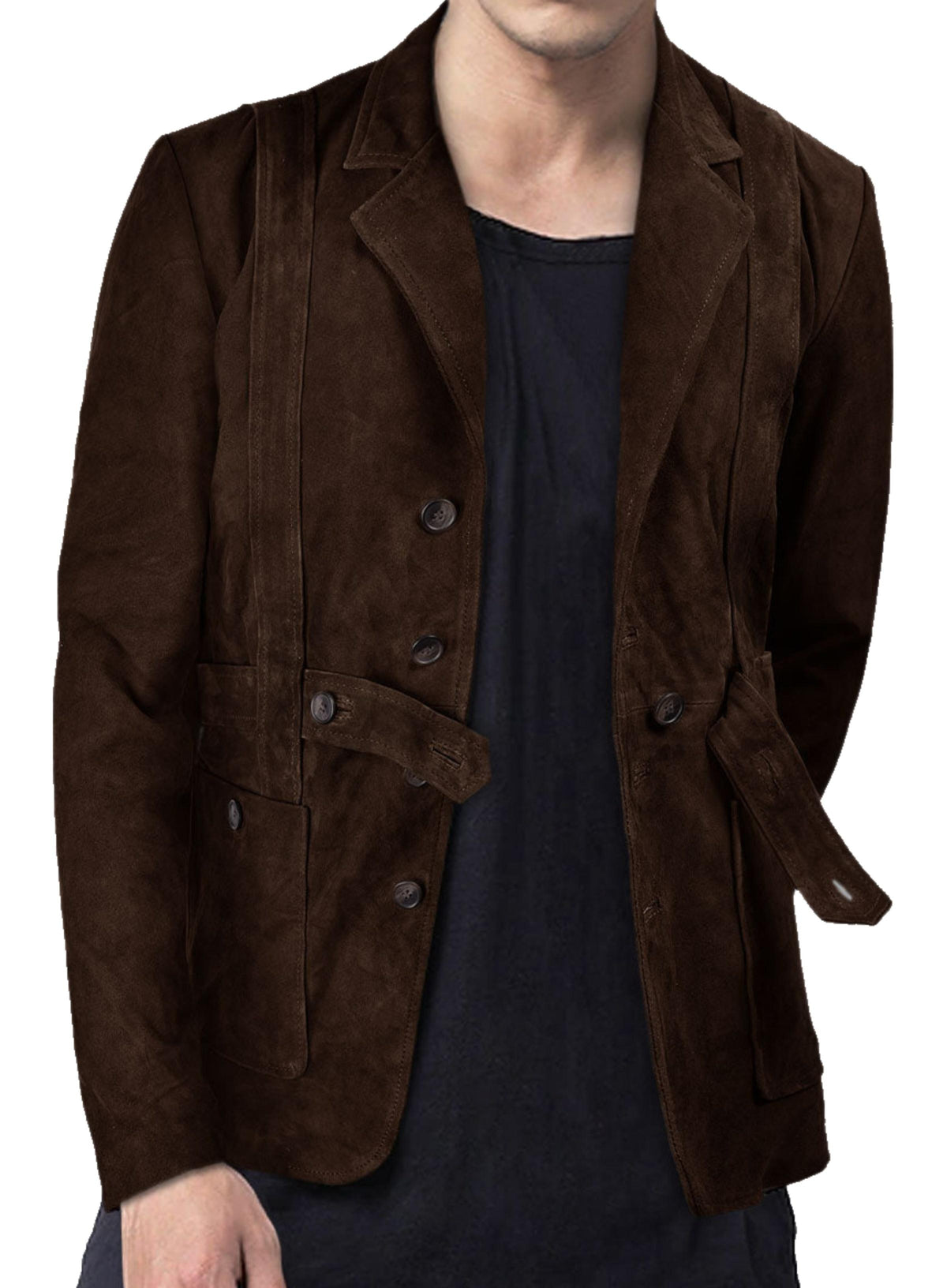 Men's Brown Leather Coat - Premium Quality by Taj Leather