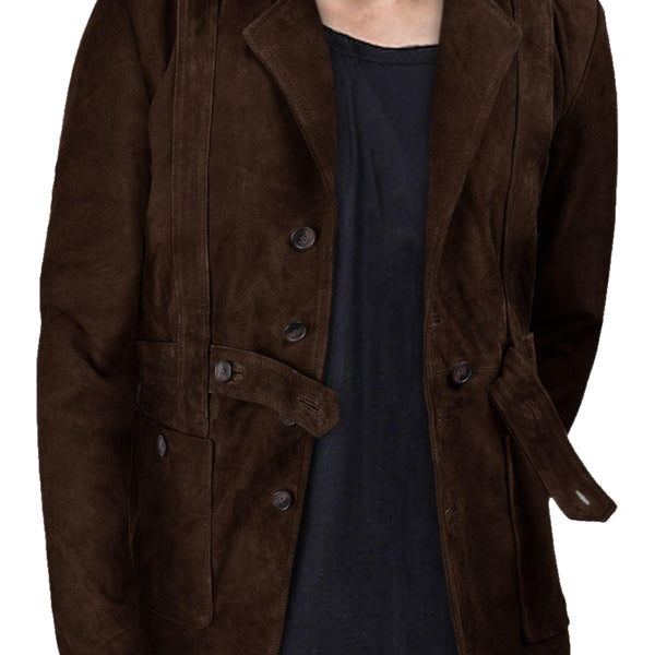 Men's Brown Leather Coat - Premium Quality by Taj Leather