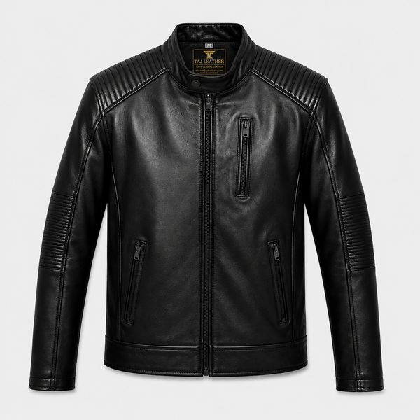 Boby Deol Leather Jacket - By Taj Leather Pure Black