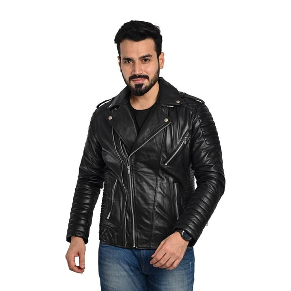 Men's Puffer Leather Jacket – 100% Pure Leather – Handmade Craftsmanship