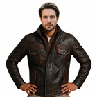 Pandom Rubbuf Leather Jacket black